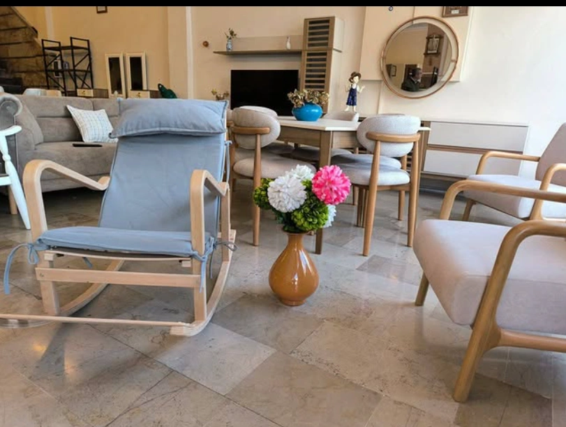 Ahşap sallanır koltuk — Marangoz Ali el yapımı model